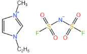 1-乙基-3-甲基咪唑雙氟磺酰亞胺鹽結構式